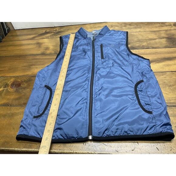 ATG Wrangler Men's Blue Reversible Puffer Insulated Classic Vest Size Small - Picture 13 of 13